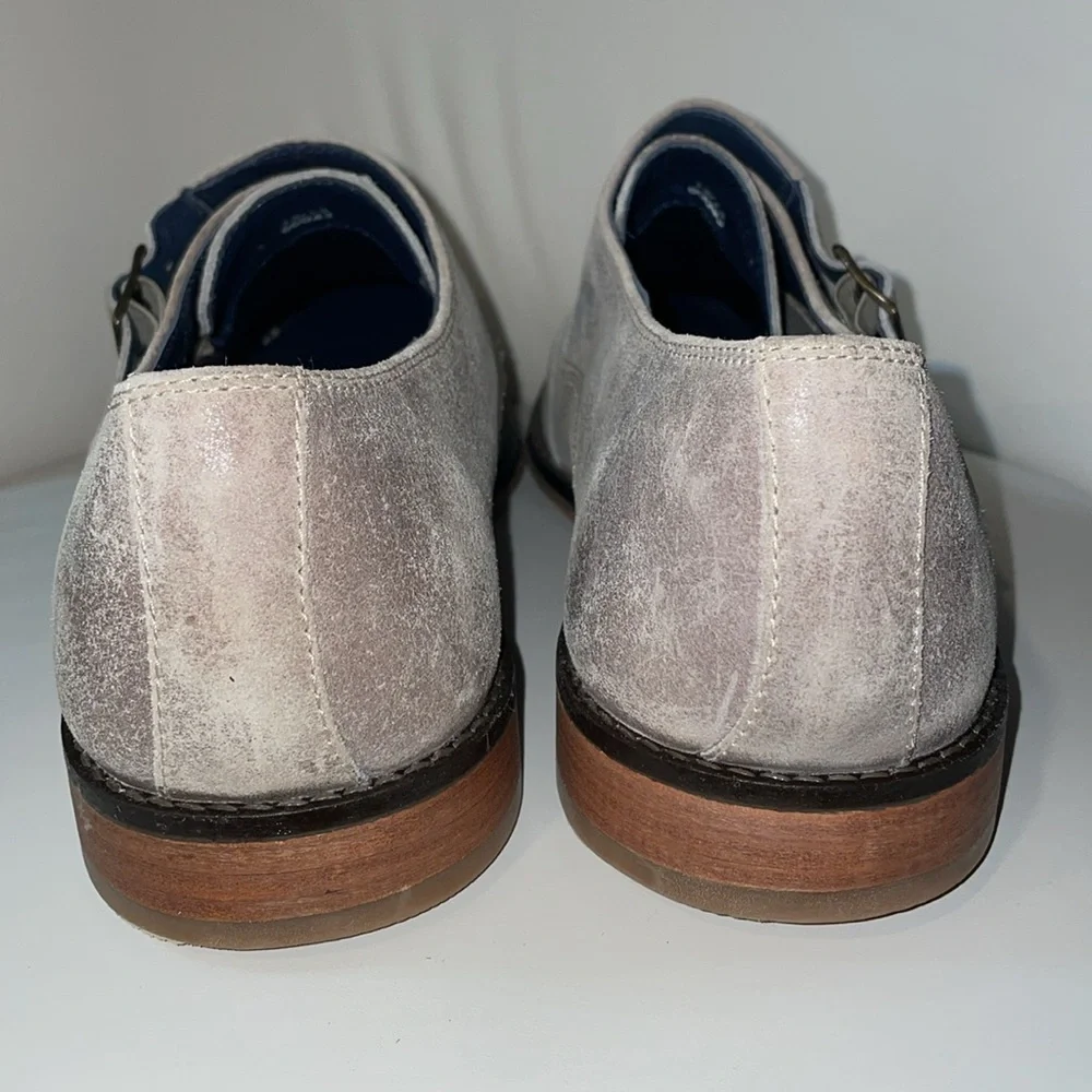 Mens Hush Puppies Beige Suede‎ Oxford Style Shoes Size 12-13